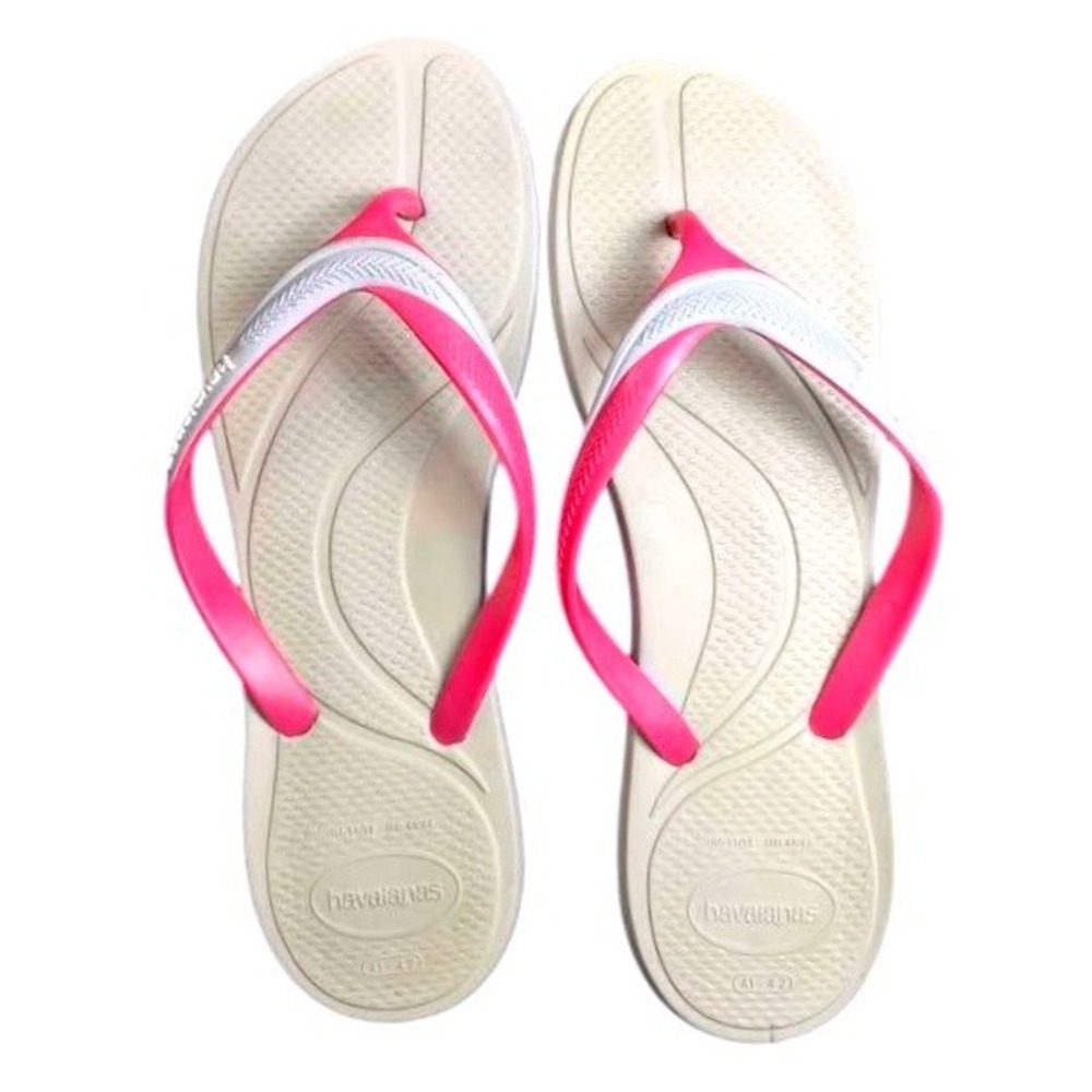 Havaianas Tradi 2.0 Flip Flops Pink Two-Tone Sandal~Women's 13/14- Men 11/12 - Picture 8 of 9